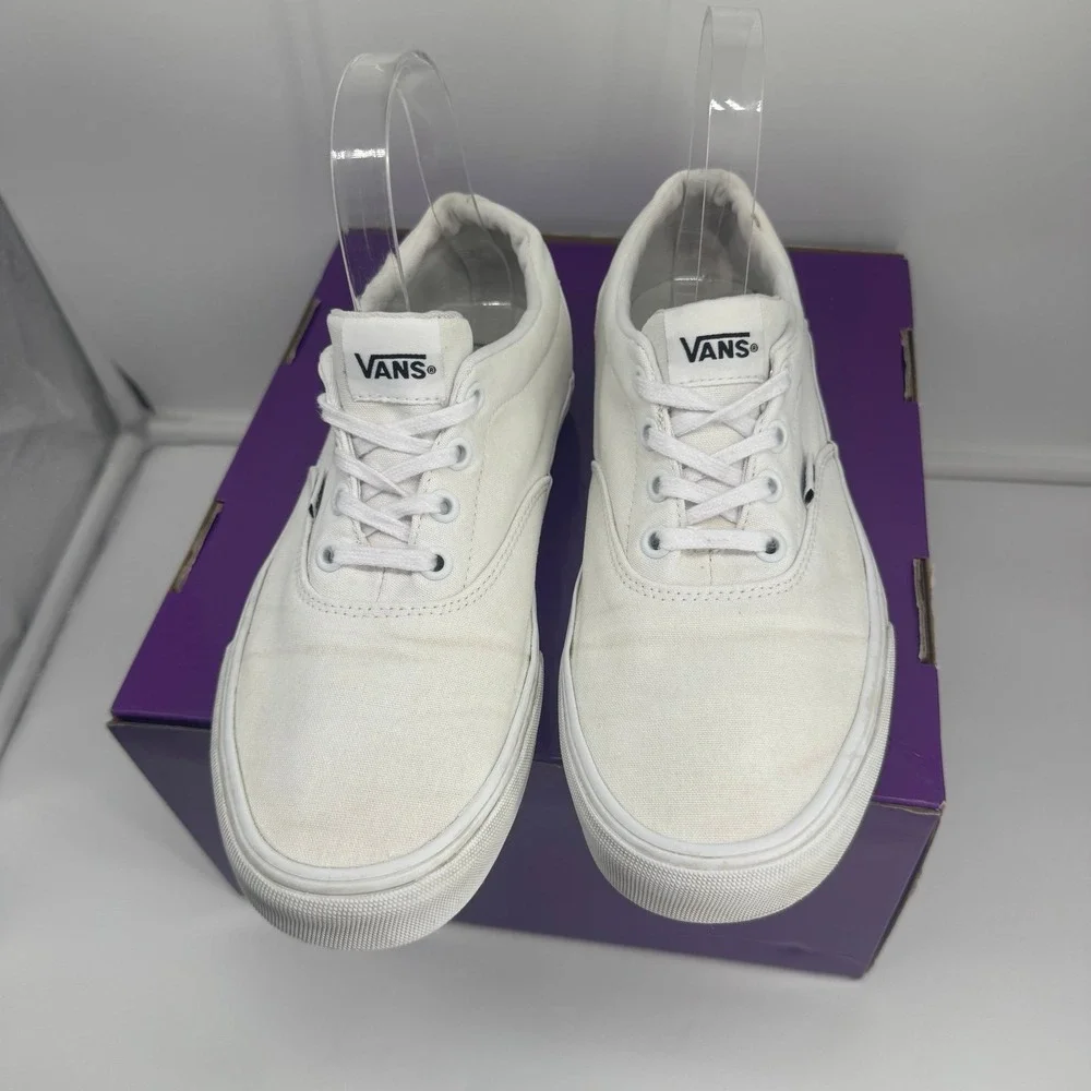 Vans Off The Wall White Classic Canvas Skate Shoes Womens 9 / UK 6.5 / EUR 40